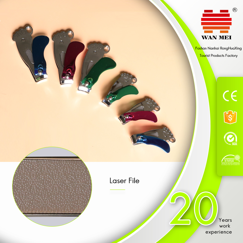 Electrophoretic Coating Handle Foot Shape Nail Clipper