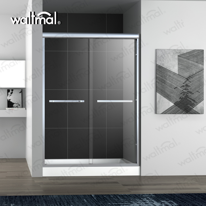 6/8mm Glass Reversible Bypass Double Sliding Door Shower