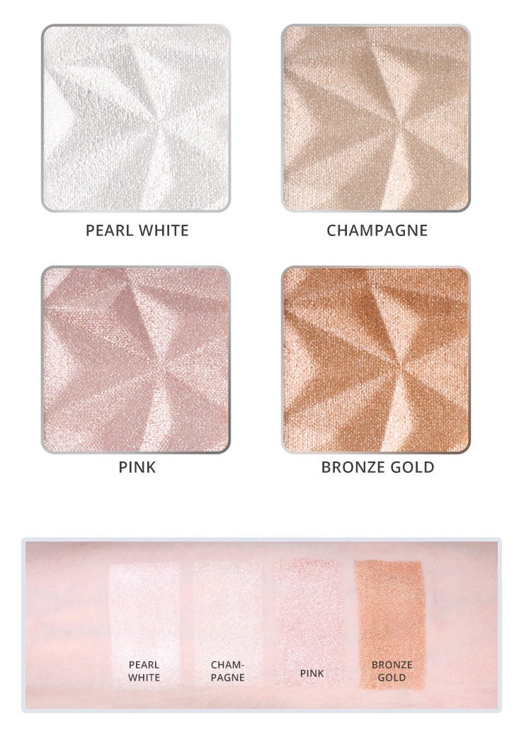 Makeup High Pigmented Champagne/Bronze Gold Highlighter OEM Custom Natural Glow Highlighter Powder