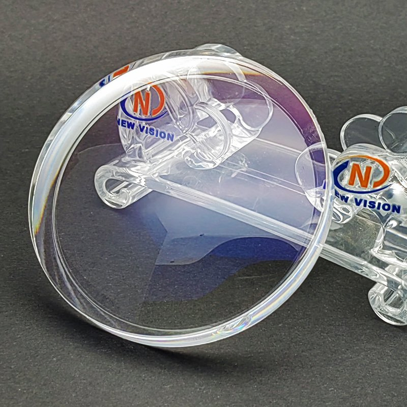 1.591 Polycarbonate Semi-Finished Single Vision Base425 75mm Ar Blue Optical Eyewear Lens