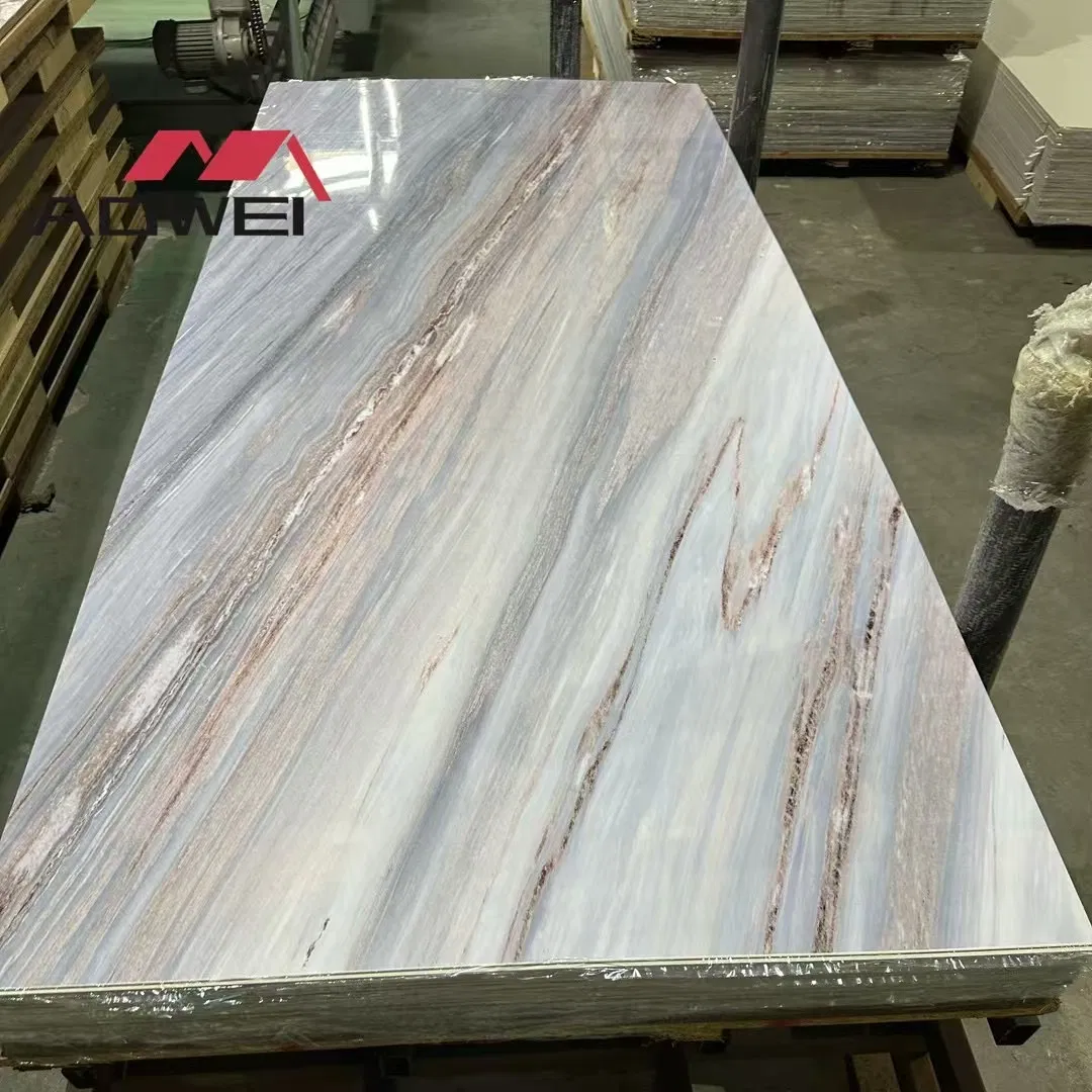 Premium PVC Marble Sheets with UV Coating for Stylish Walls