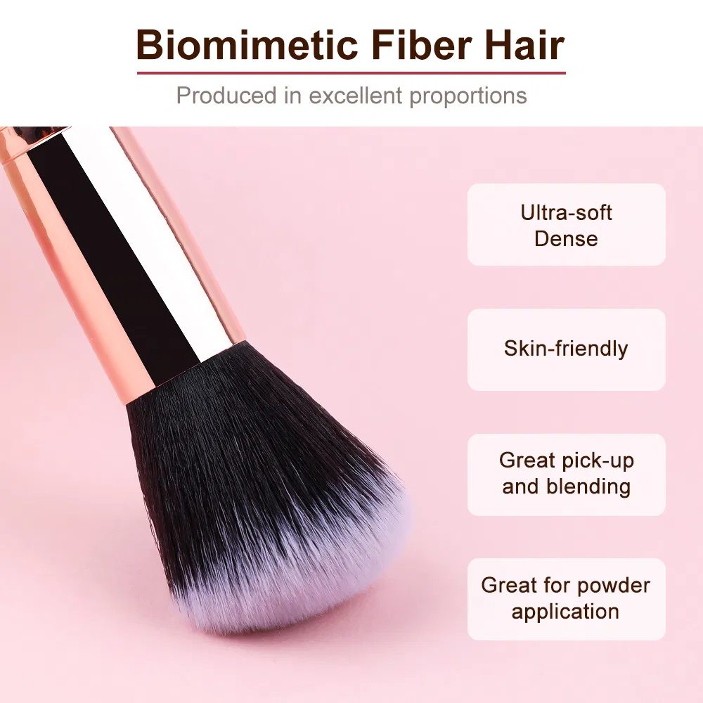 Durable Lightweight Ergonomic 3cm Bristle Length Professional Travel Makeup Brush