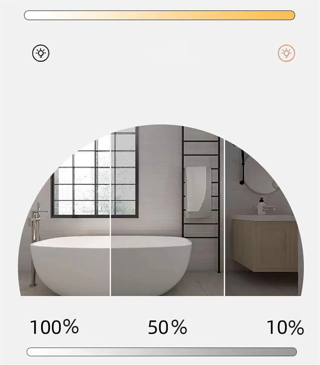 Smart LED Rectangle Bathroom Mirror for Hotels and Homes