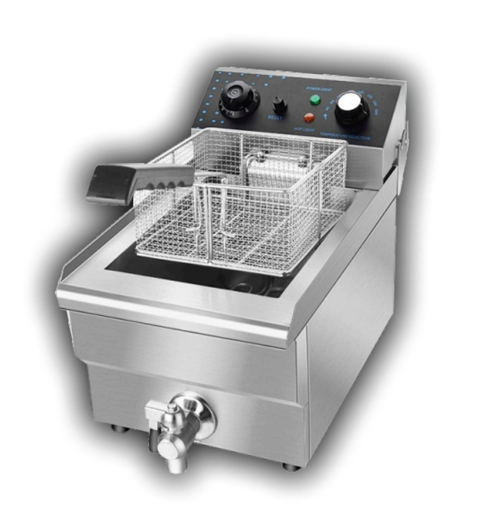 Restaurant Kitchen Equipment Electric Deep Fryer Pan Basket Chicken Fish Potato Chips