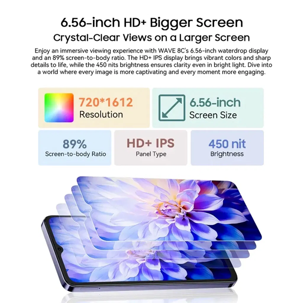 Смартфон Premium 5G HD с безрамочным экраном
