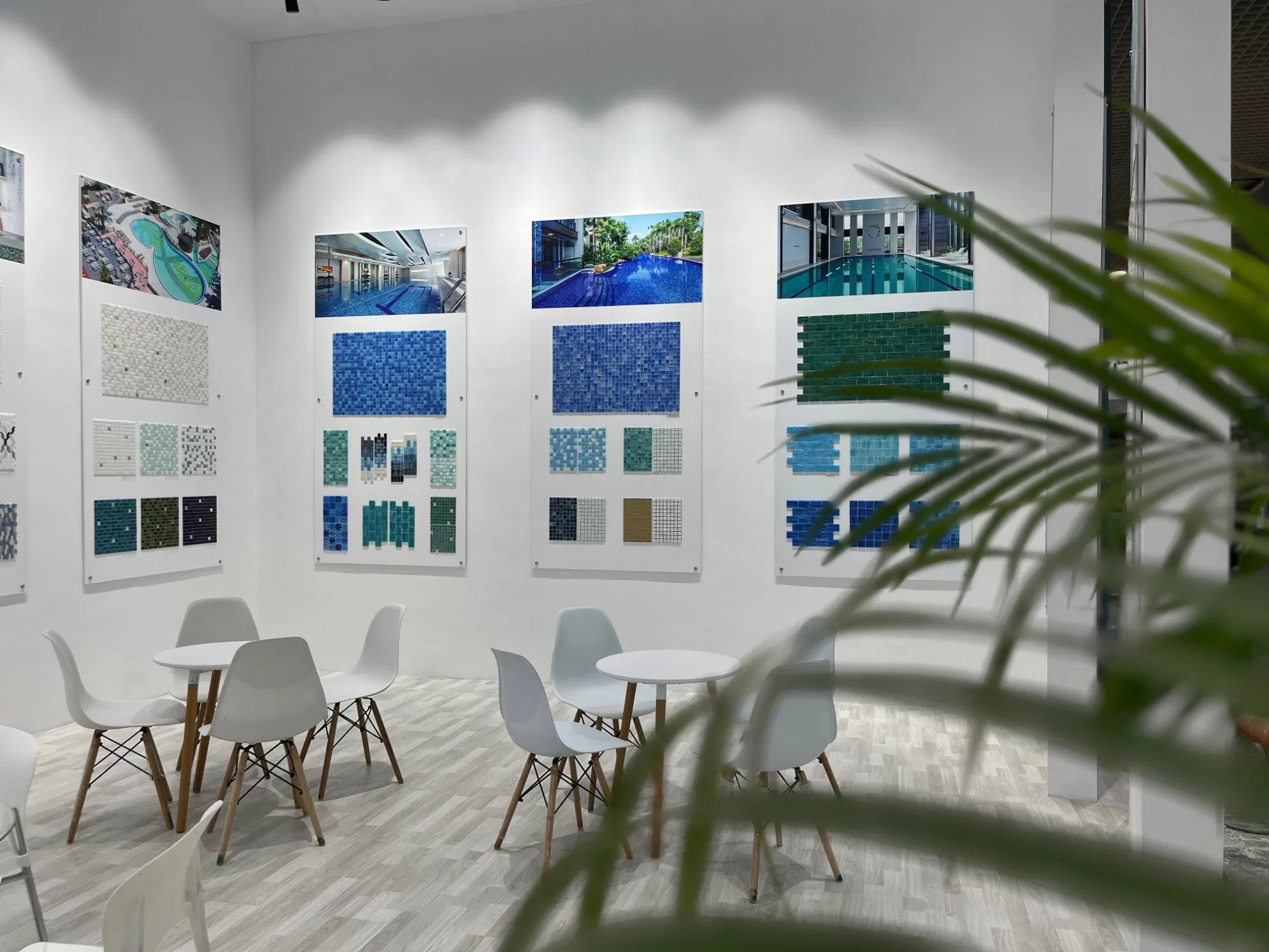 Стеклянная мозаика для бассейна, 327x327 мм, 4 мм