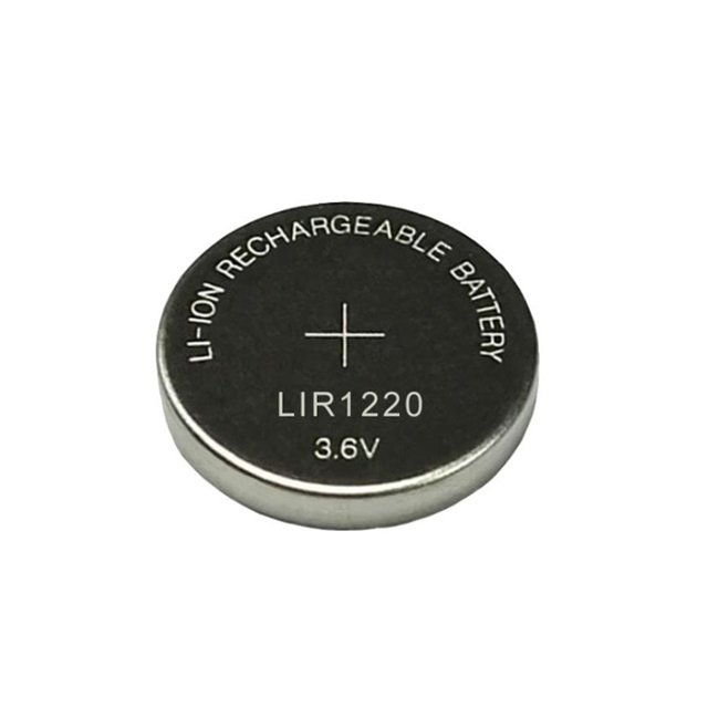 Литий-ионная аккумуляторная батарейка LIR1220 3.6V с контактами