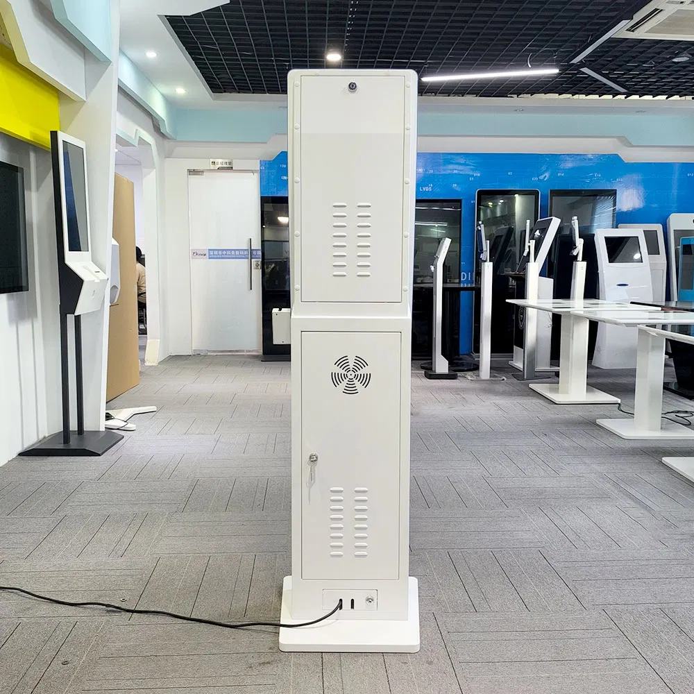 23.6 Inch Multi-Touch Function Curved Kiosk Vertical Design Self Service Kiosks