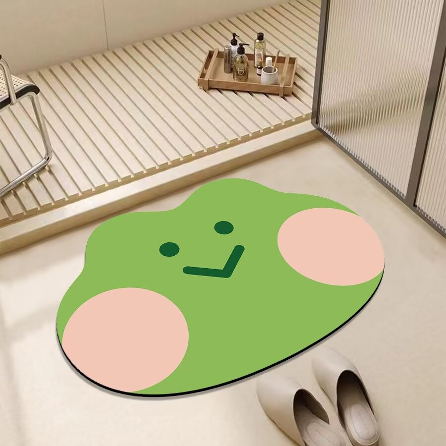 Microfiber PC Bath Mats Non Slip Kids Diatom Mud Floor Mat Absorbent Quick-Dry Mat 40*60cm