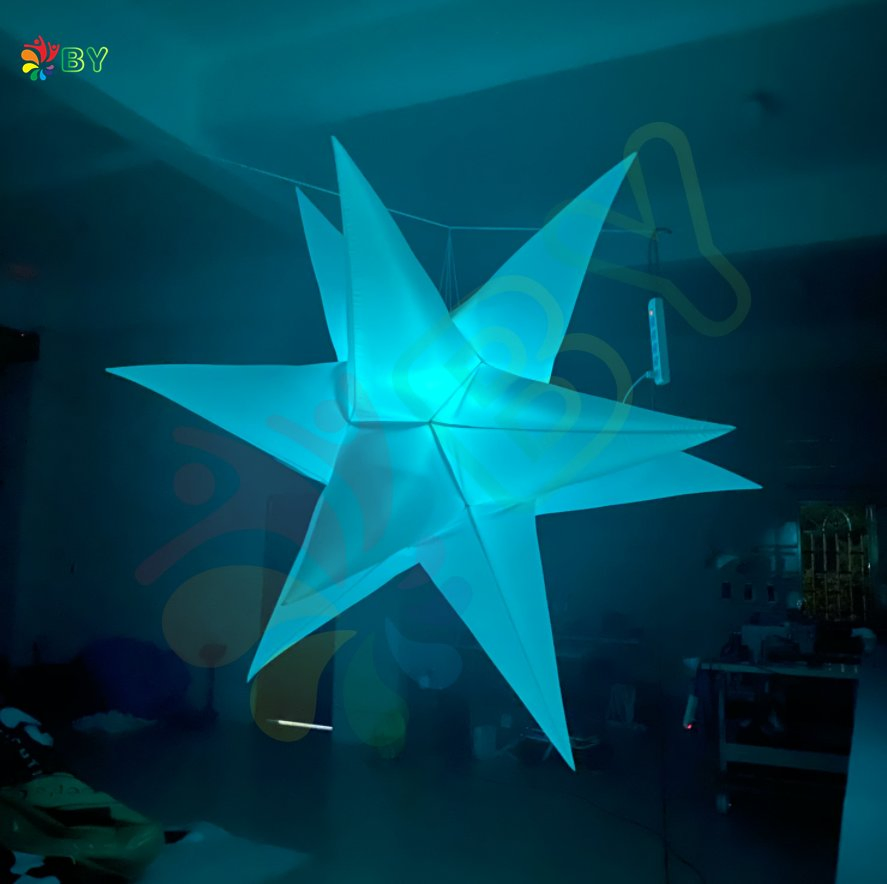Night Club Supplies Decoration Inflatable Sparkle Star Balloon for Event Party Wedding Decoration