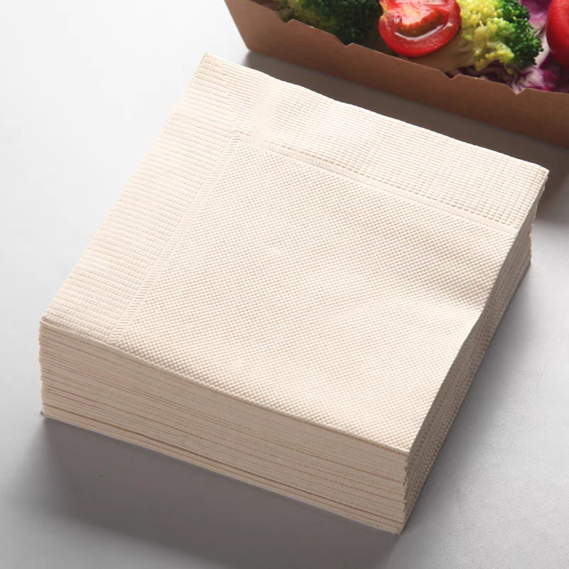 High Quality White or Unbleached Color Bamboo Napkion