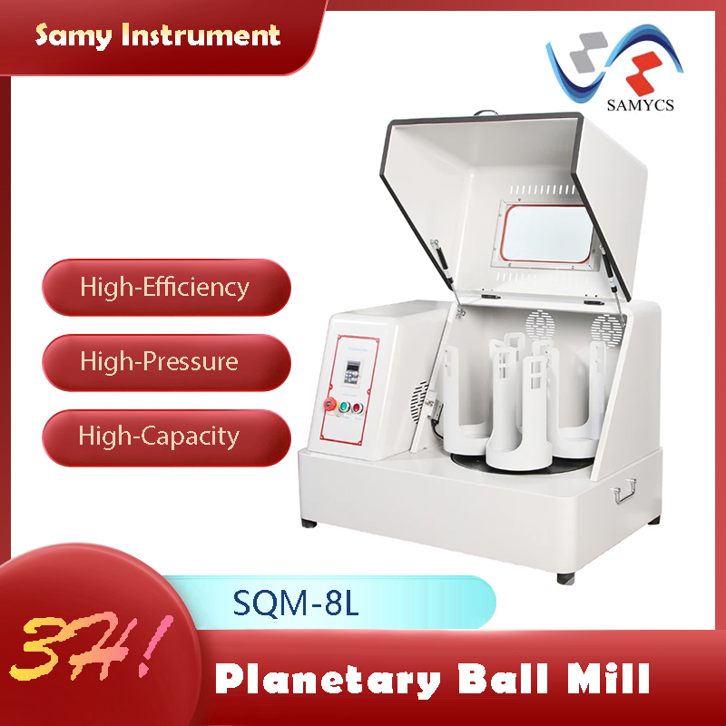 Samy Sqm-8L Large Planetary Ball Mill, Ceramic & Metal Crushing Processing Equipment