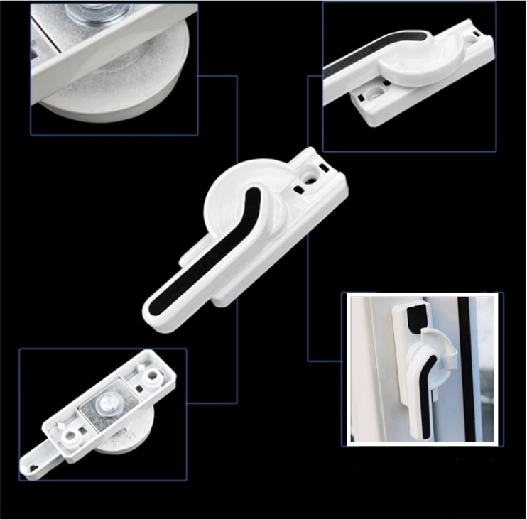 Nisen Cl01-L/R UPVC Window Door Hardware Sliding Window Aluminum Locks of Various Colors
