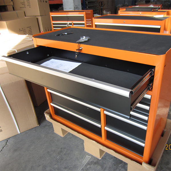 42 in 11drawer Orange Steel Roller Cabinet Tool Chest