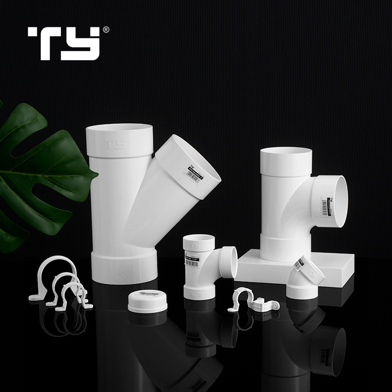PVC-U Plastic Drainage Pipe Fitting 45 Deg Elbow ASTM D2665 Lesson Dosen Sam-UK Tianyan OEM