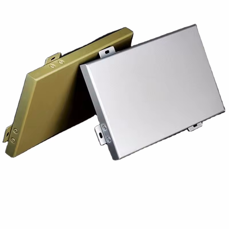 Wooden Grain Aluminum Solid Panel Customized Shopping Mall Curtain Wall