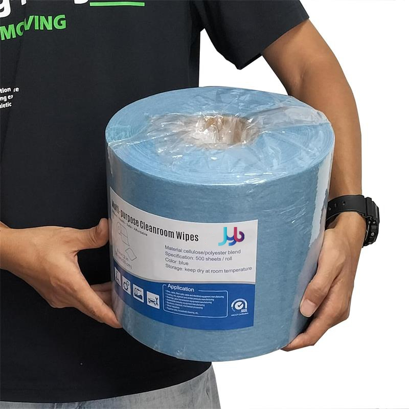 Cellulose/Polyester Blend Multi-Purpose Industrial Wipes Cleanroom Wipes Dust-Free Wipes