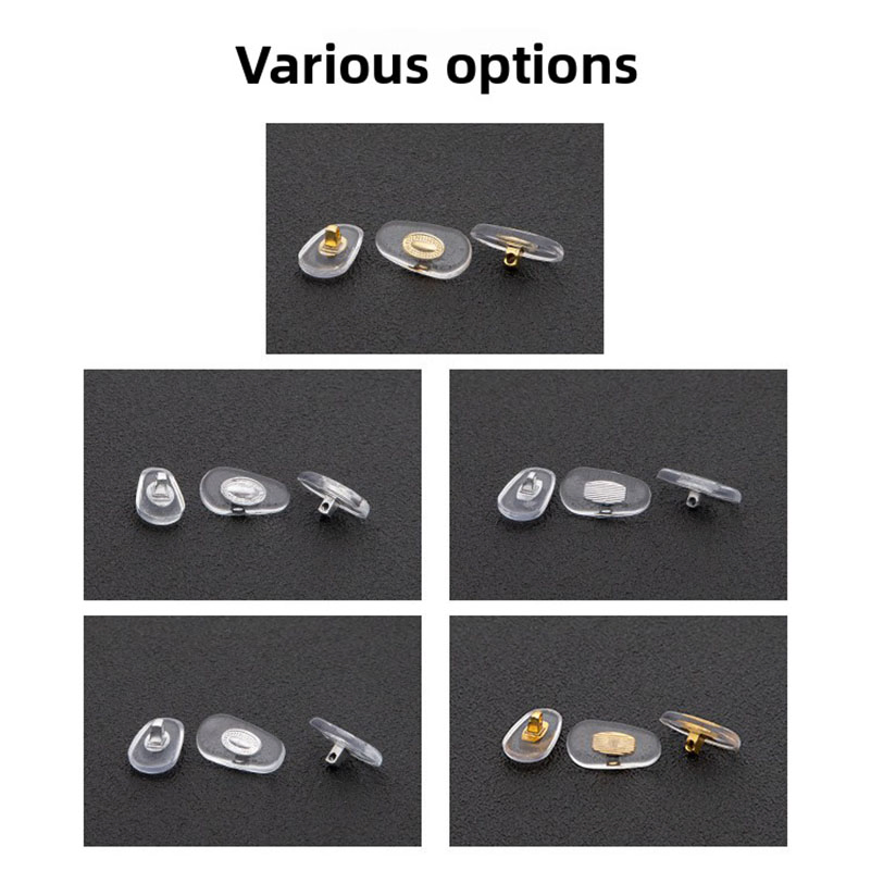 Multiple Sizes Clear Metal - Core PVC Nose Pads