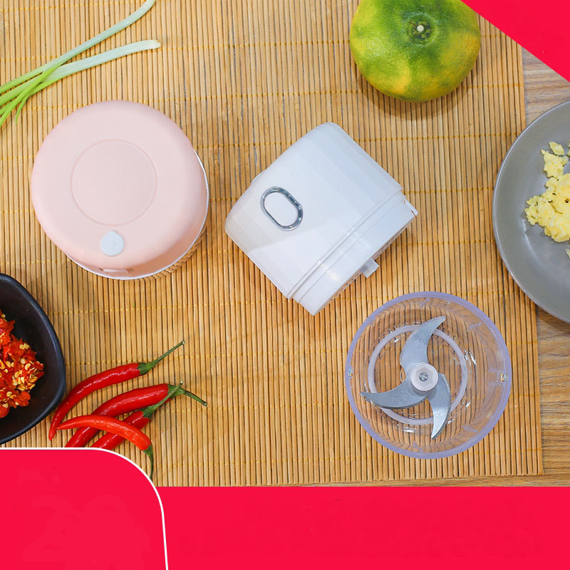 Intelligent Electric Cordless Mini Garlic Chopping Machine Multi Function Vegetable Fruit Cutter Slicer Salad Maker