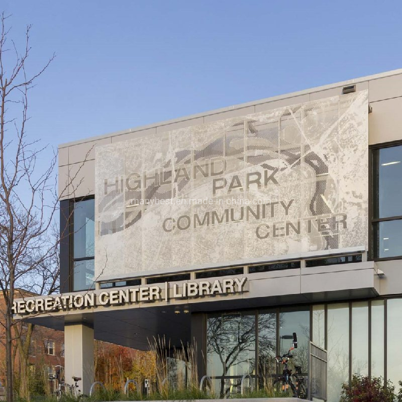 Canada Popular Fancy Idea Perforated Aluminum Facade Cladding