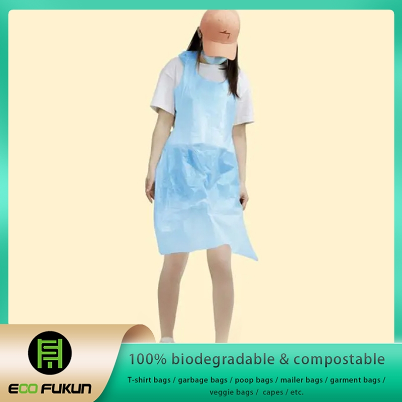 Biodegradable Apron, Plant-Based Disposable Compostable Apron