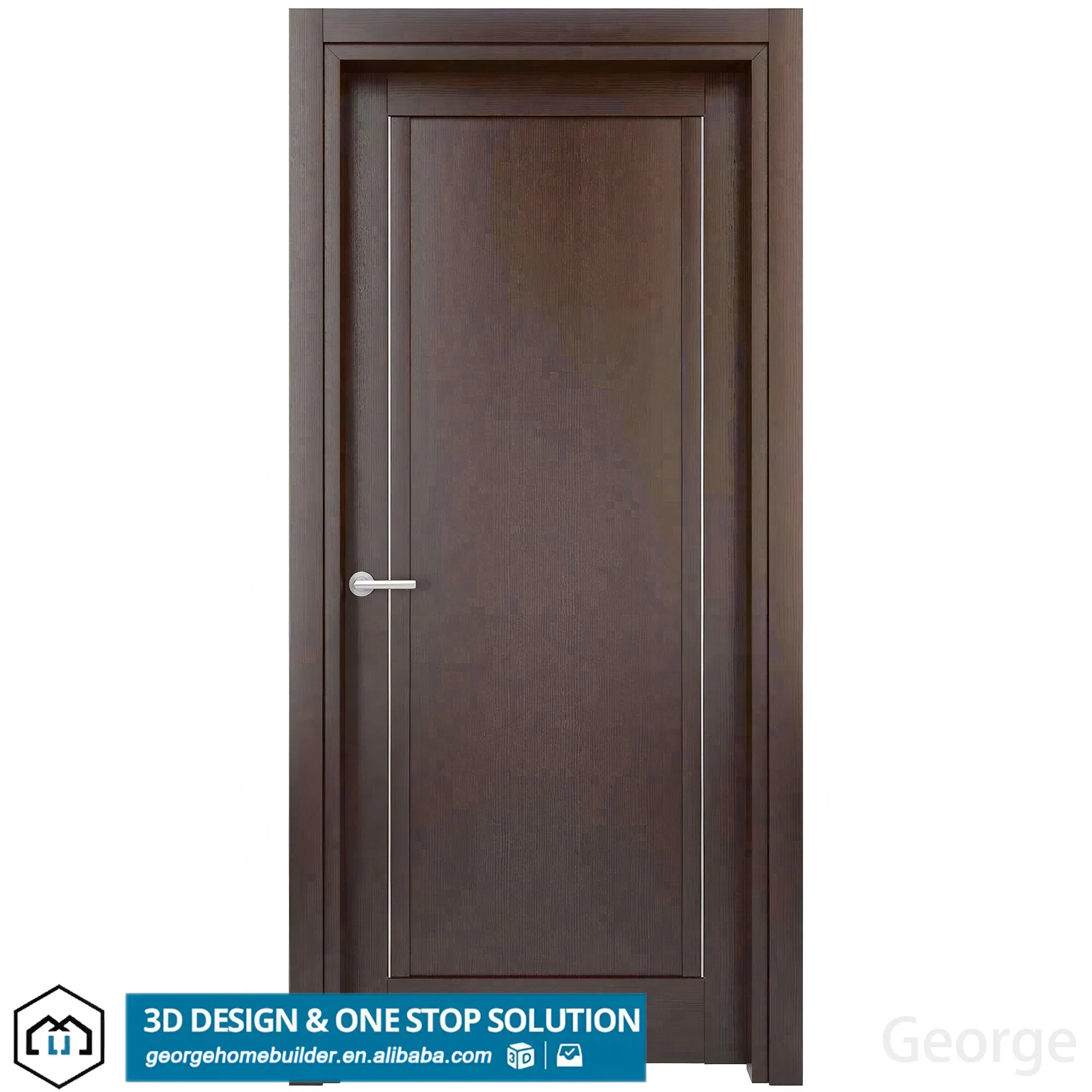 Minimalist Design Carbon Fiber MDF Door Aluminum Wooden Interior for Houses Apartments Bedrooms Hotels Villas for Living Rooms