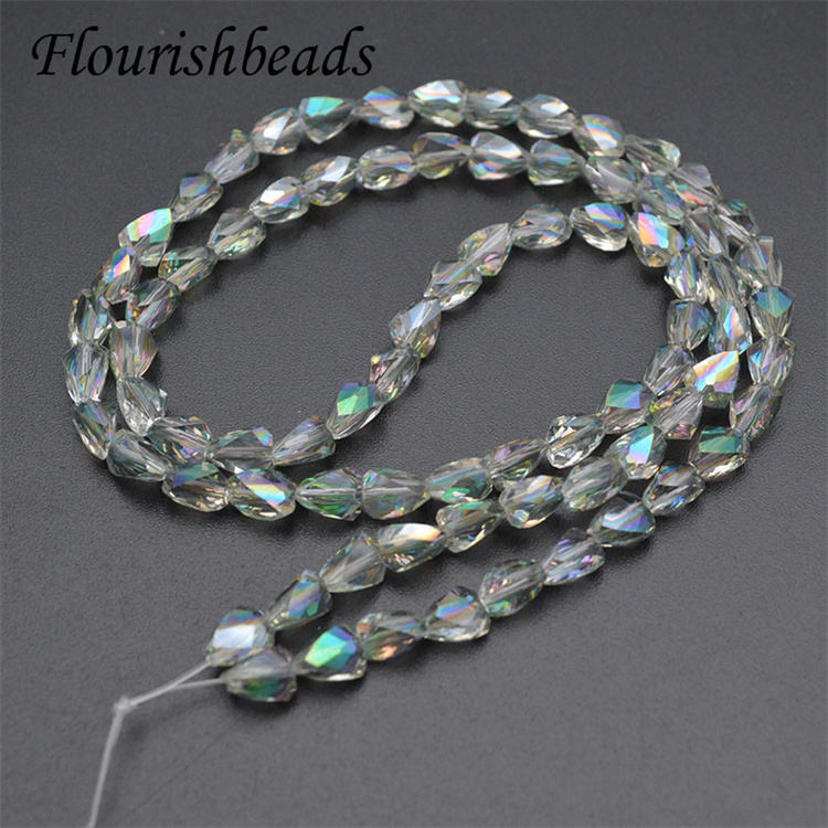 Jewelry Findings 5X7mm Irregular Shape Glass Loose Spacer Beads Jewelry Making