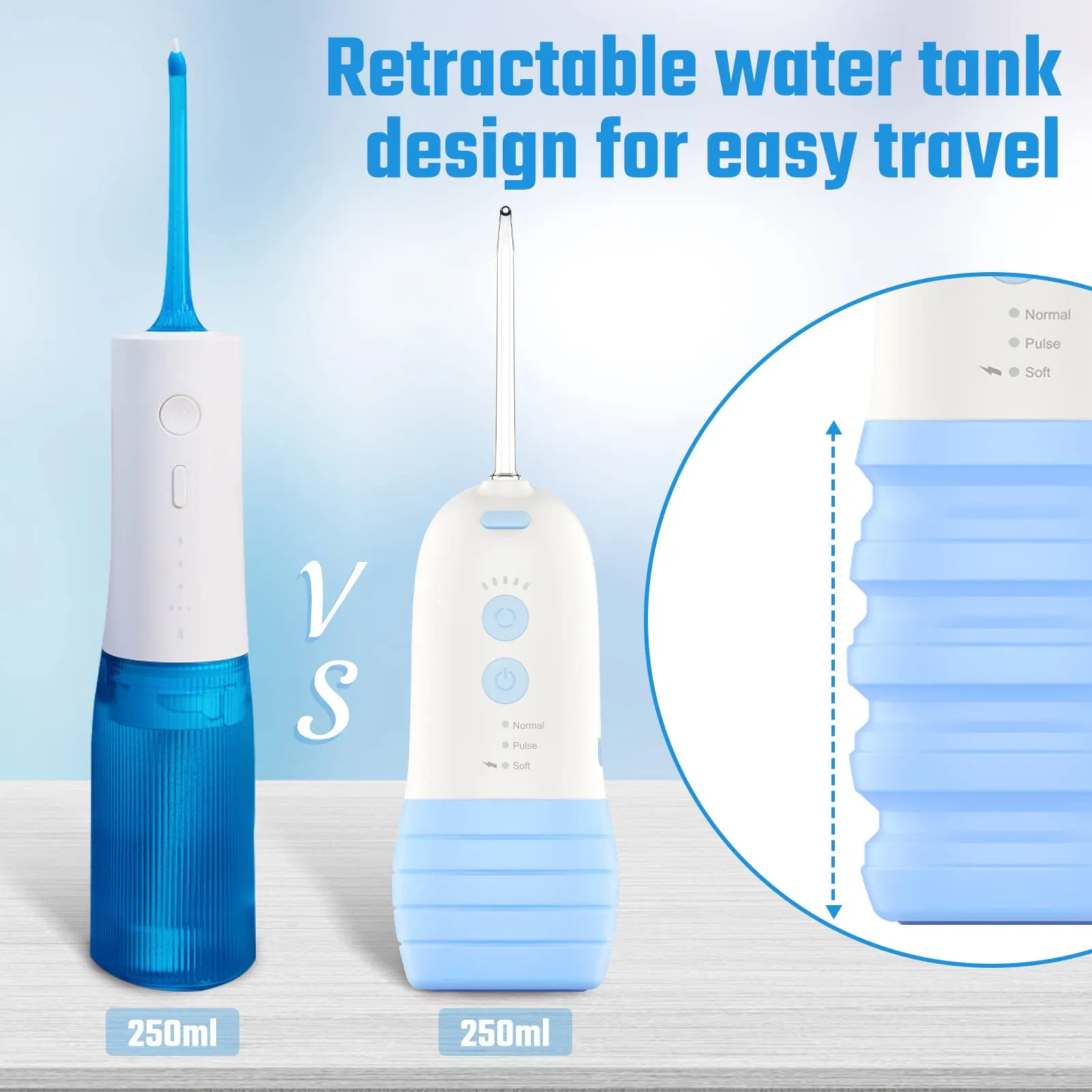China Supplier Portable Water Flosser Rechargeable Dental Oral Irrigator