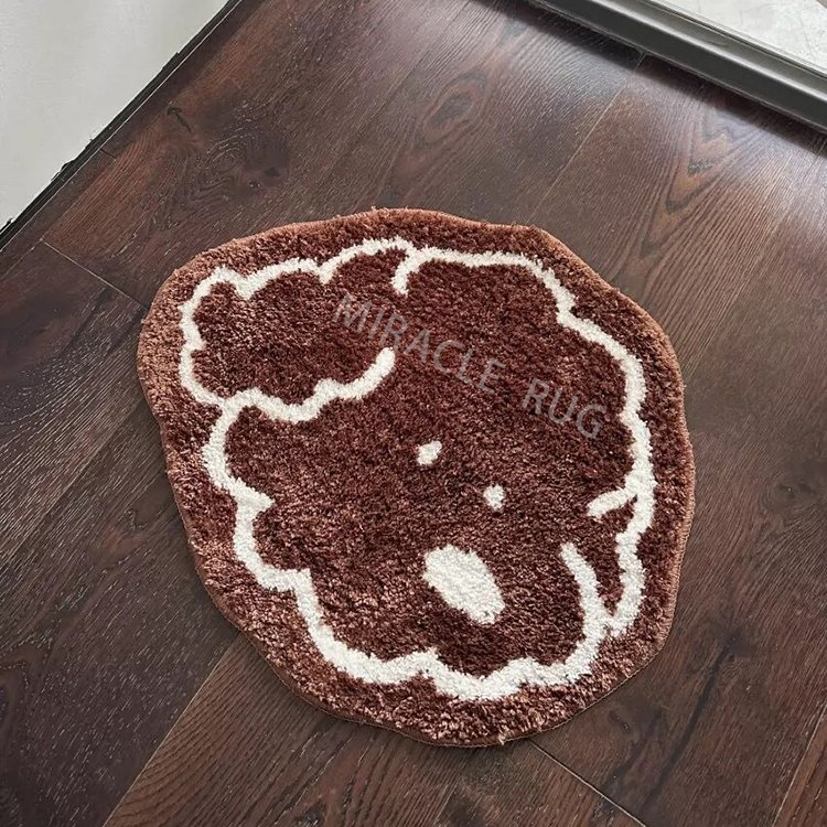 Personalized Dog Welcome Persian Art Rug Bath Mat Plaid Floor Mats Perpetual Anti Slip Pattern Rubber Door Mat for Bathroom Floor