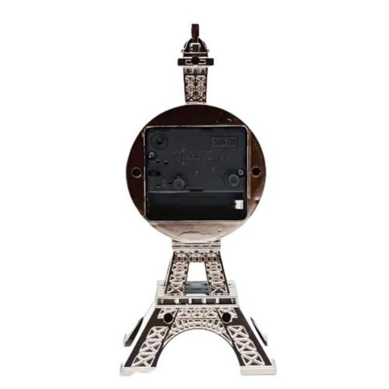 Wholesale 1PC Eiffel Tower Alarm Vintage Pendulum Ornament Art Craft Desk Table Clocks Home Decor