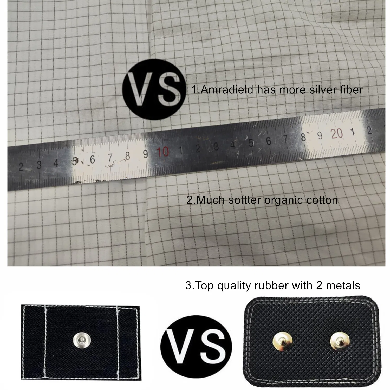 Organic Grounding Sheet 10% Silver Fiber Therapy with Connection Cord 27X52 Inch
