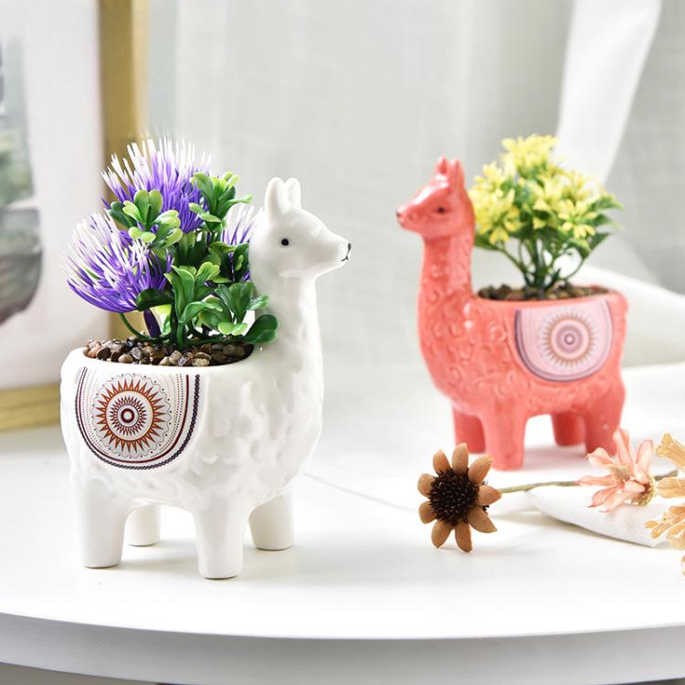 Горшок цветочный глазурованный