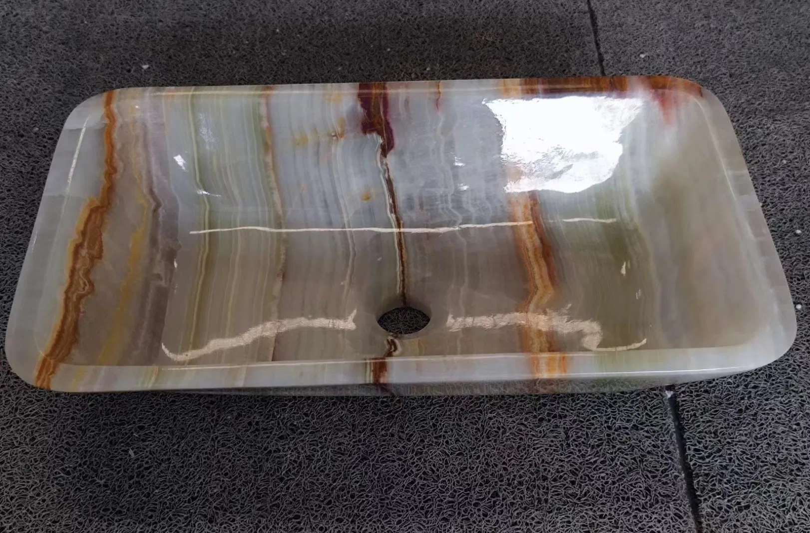 White Onyx Marble Wash Basins Vessel Sins