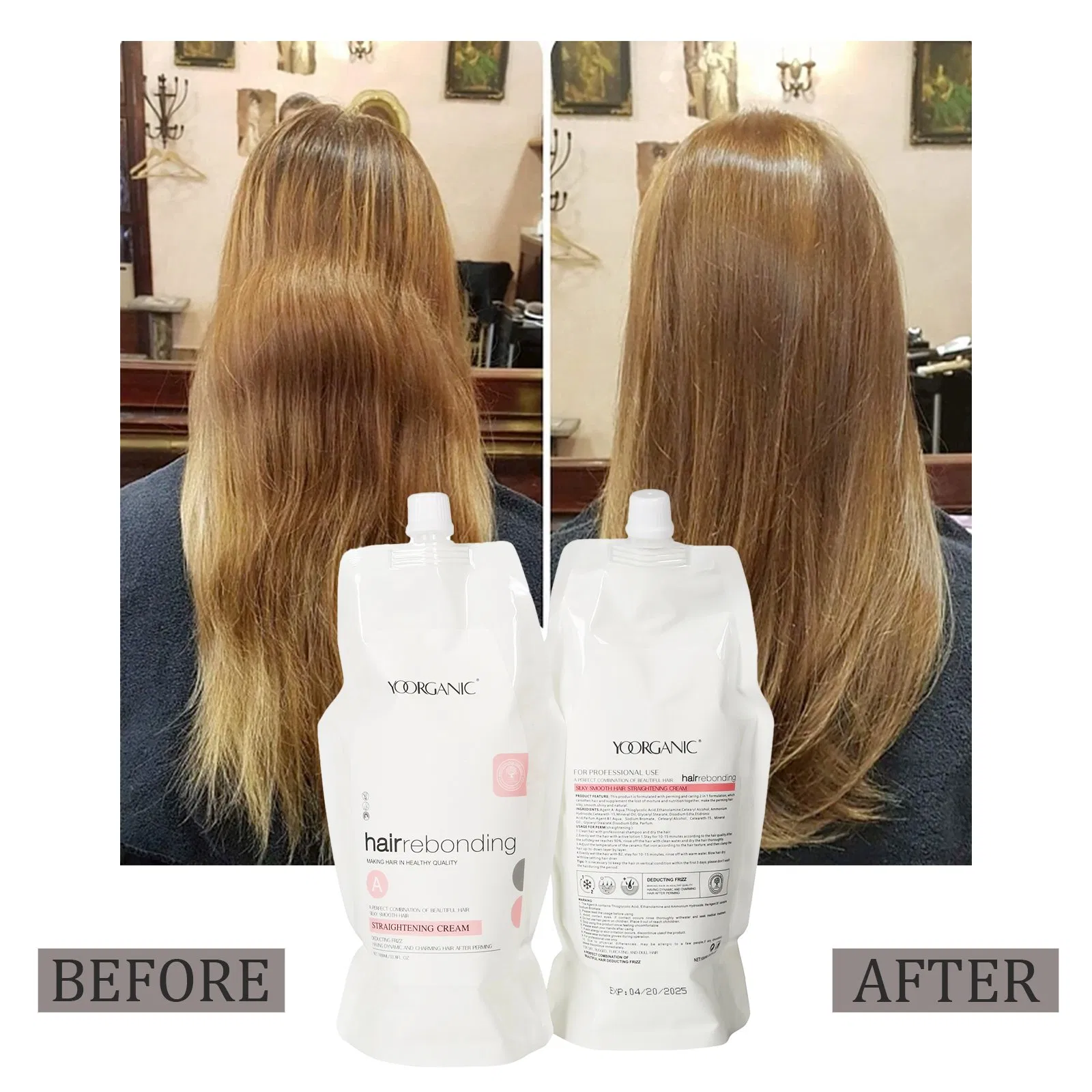 Wholesale Price Keratin Hair Straightening Cream Repair Natural Hair Professional Hair Treatment Permanent Straightening Cream for Salon