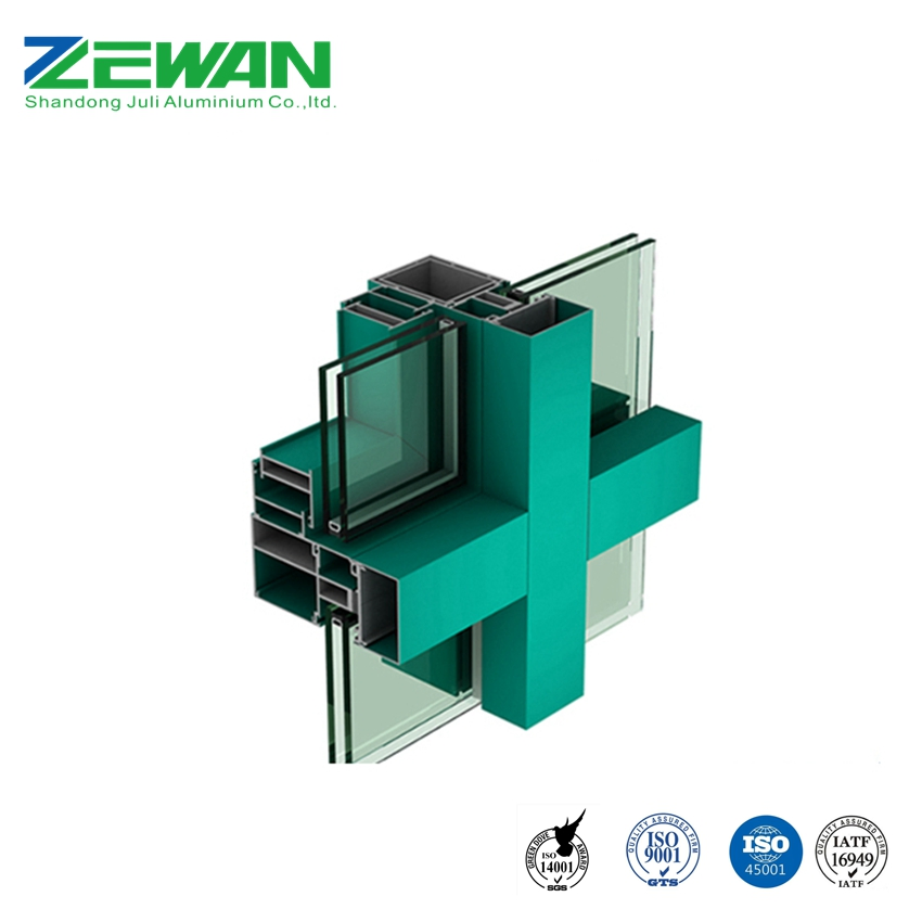 Aluminium Extrusion Profiles for Window Door Curtain Wall Construction Decoration