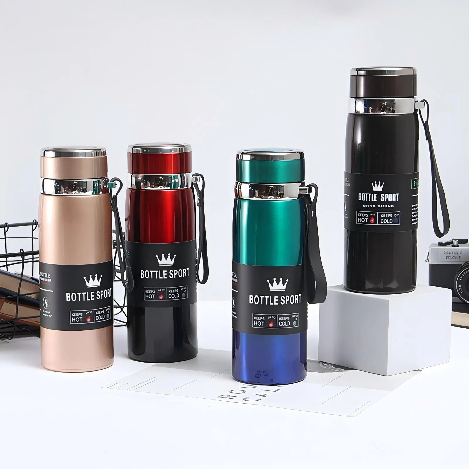 New Large Capacity 316 Stainless Steel Double Wall Smart Water Bottle Sustainable Vacuum Flasks Sport Thermo for Men Women Kids