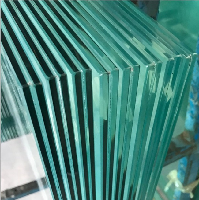 10.89/12.89/16.89mm, Sgp/Extra Clear/High Security/Unbreakable for Construction/Bridge Used/Building Tempered Laminated Glass
