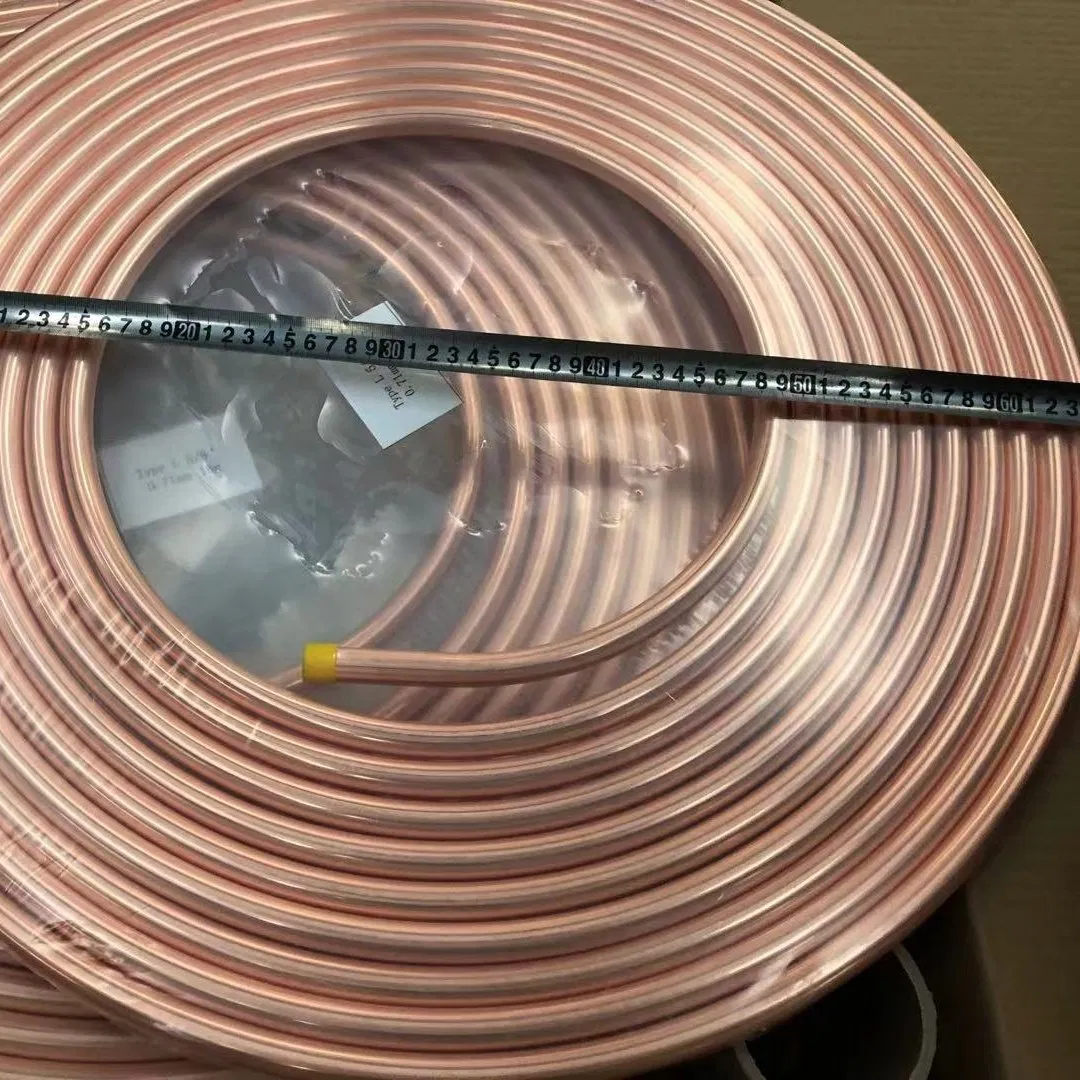 99.99% 1/2 1/4 3/4 7/8 Copper Tube Corrosion Resistance Plumbing Copper Pipes