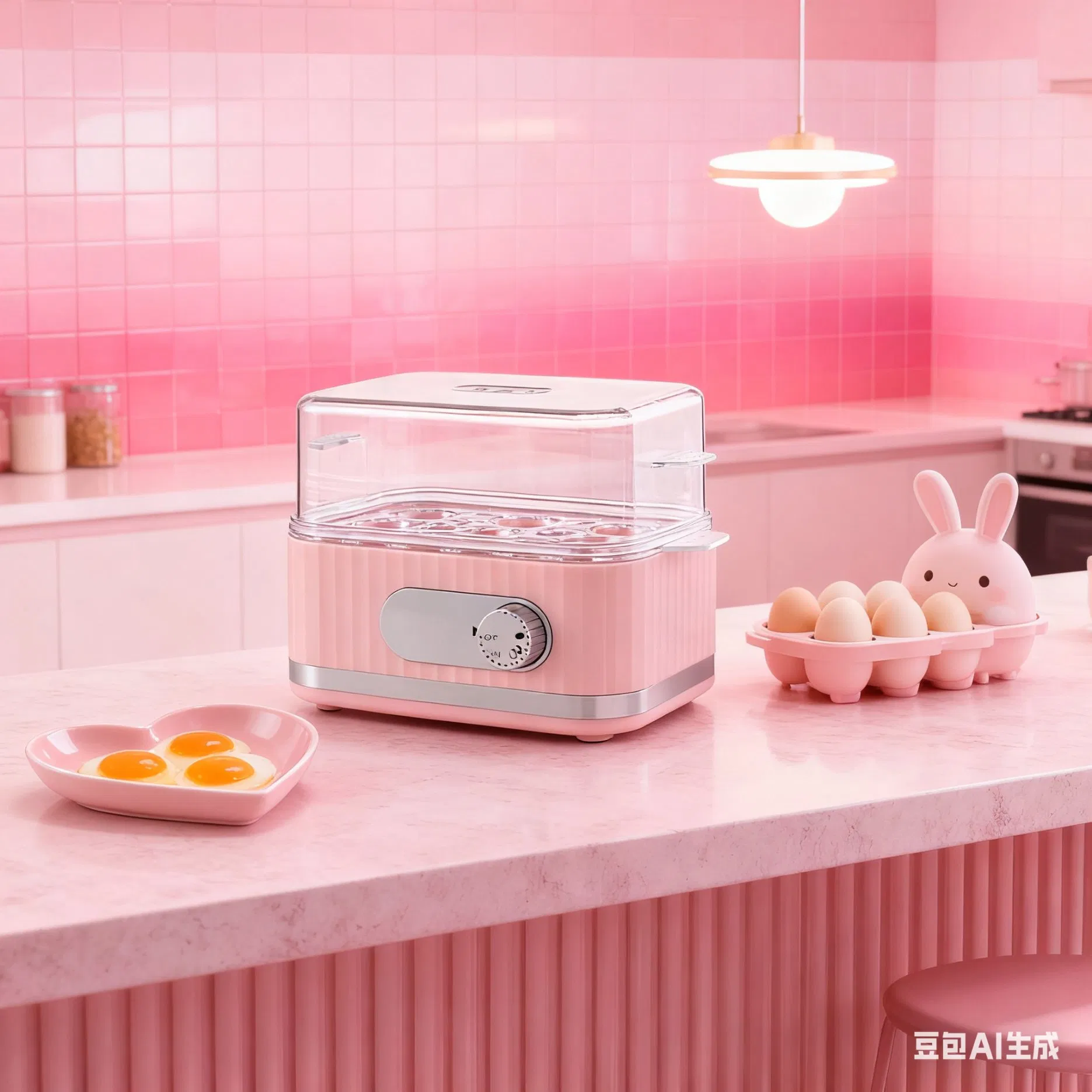 Electric Egg Boiler with Timer for 6 Eggs 400W Cooking Power