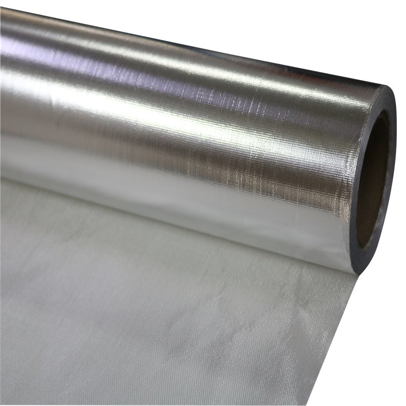 Aluminum Laminated Flameproof Foil Fiberglass Cloth Fiberglass Fabric Tape
