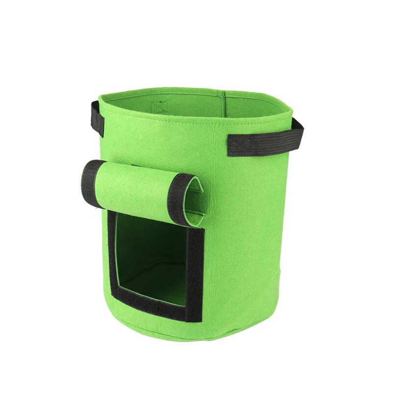 1/3/5/7/10/20/60/100/200 Gallon Felt Fabric Plant Grow Bags Pot for Growing Plant Seedlings Trees Flowers