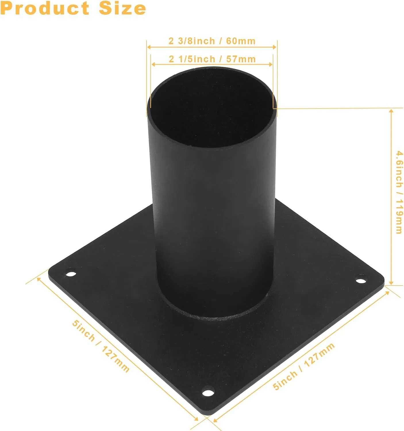 Кронштейн настенный прямой для светильников