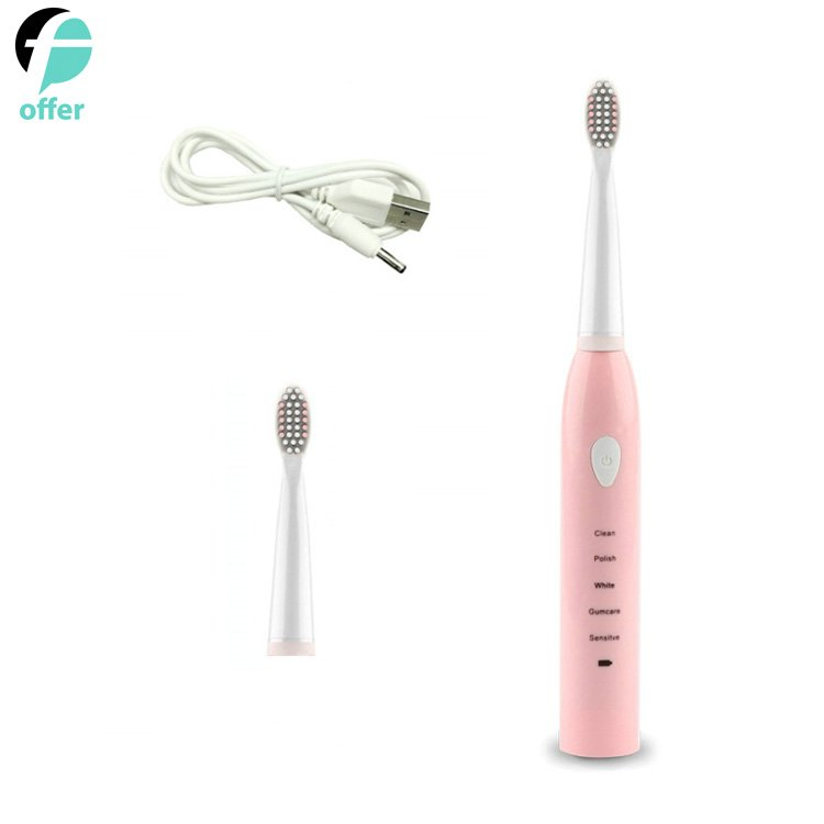 Ultra Whitening Pink Electric Toothbrush