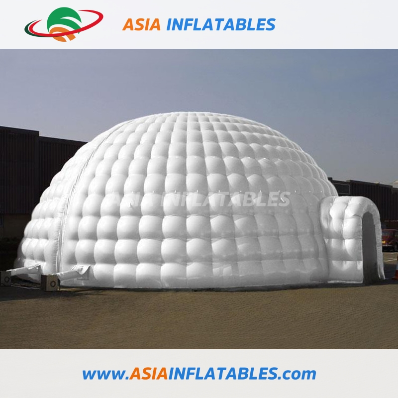 Large Custom Black Inflatable Igloo Tent, Outdoor Inflatable Igloo Tent