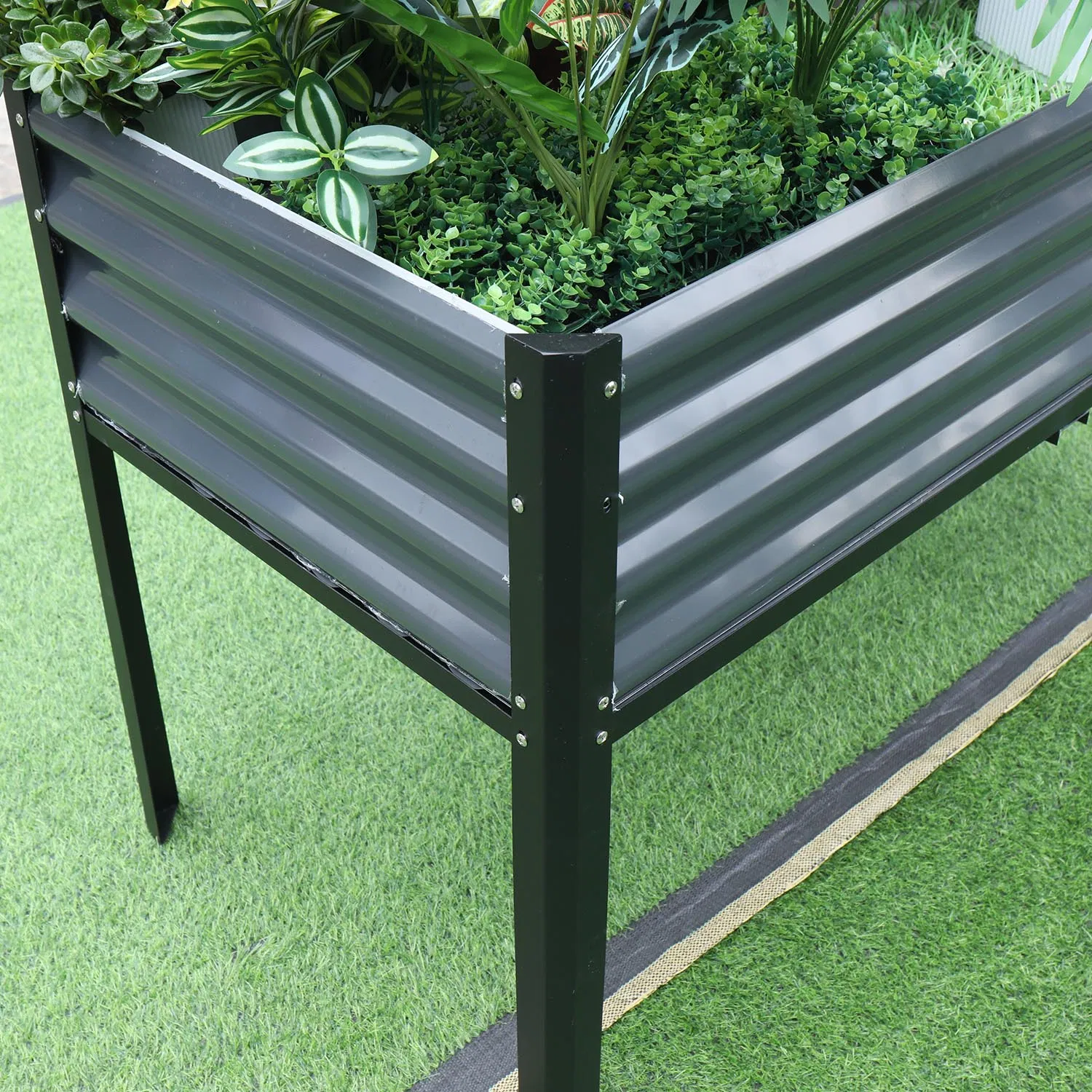 Elevated Metal Raised Planter Box Flower Stand Er1206030/80