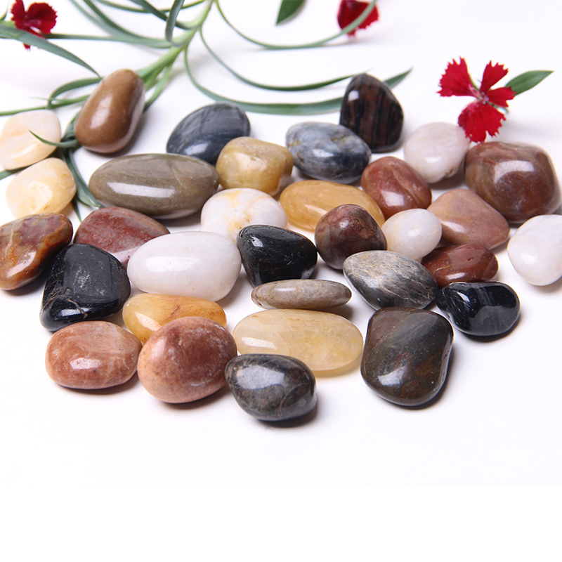 High Quality Natural Snow White Pebbles Tumbled Stone Pebble Garden Landscape Decoration Outdoor Gravel Pebble Stone