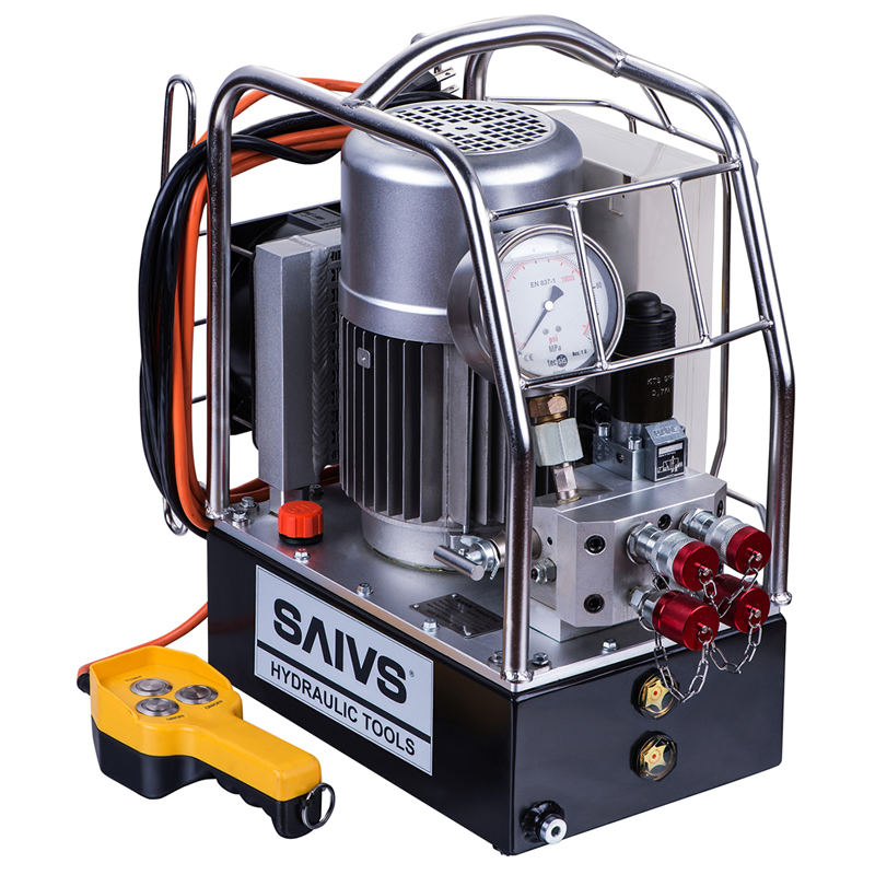 Swp 5000 Saivs Brand New Electric Hydraulic Torque Wrench Pump 700 Bar /10000 Psi High Flow Electric Pump for Hydraulic Torque Wrench