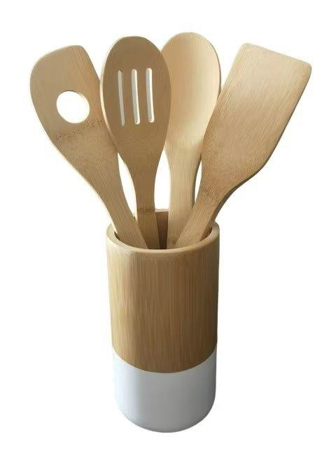 Premium Bamboo Cooking Spoon for Non-Stick Cookware Use