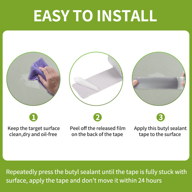Tobs Aluminum Foil Butyl Tape for Long-Term Seals