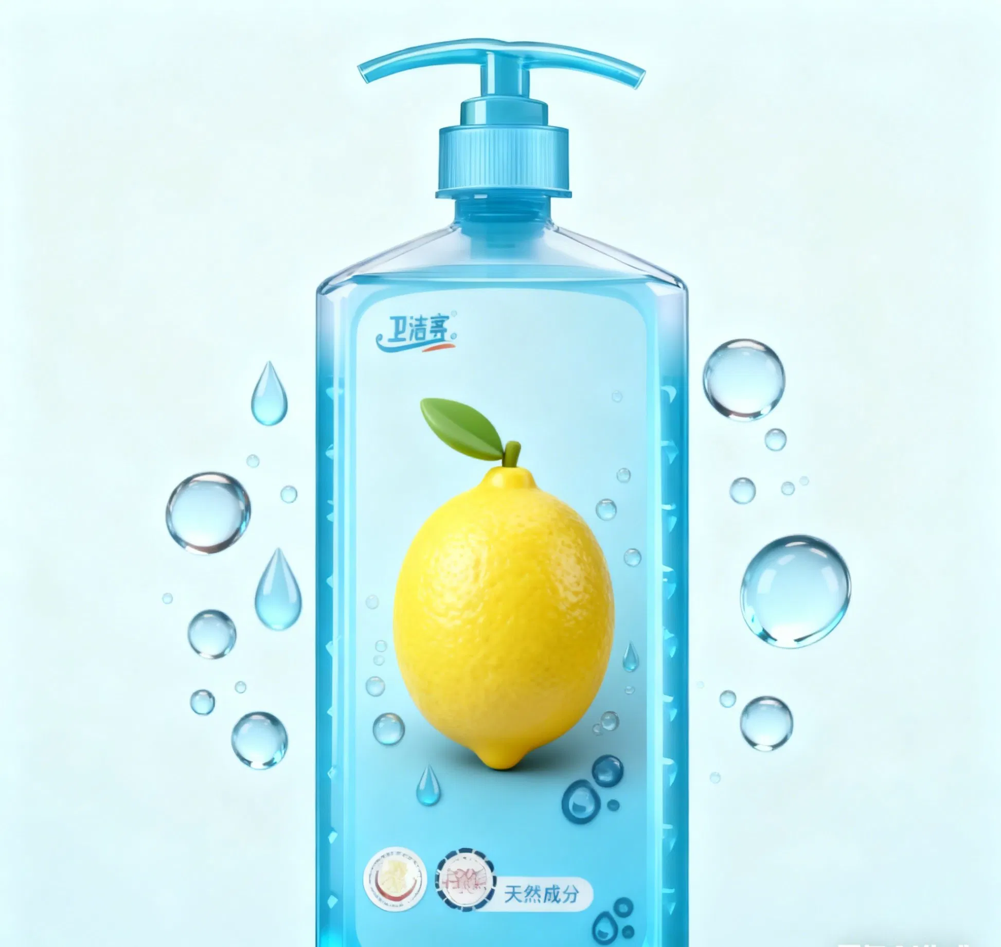 Natural Citrus Scented Dishwashing Liquid for Fresh Kitchen Vibes